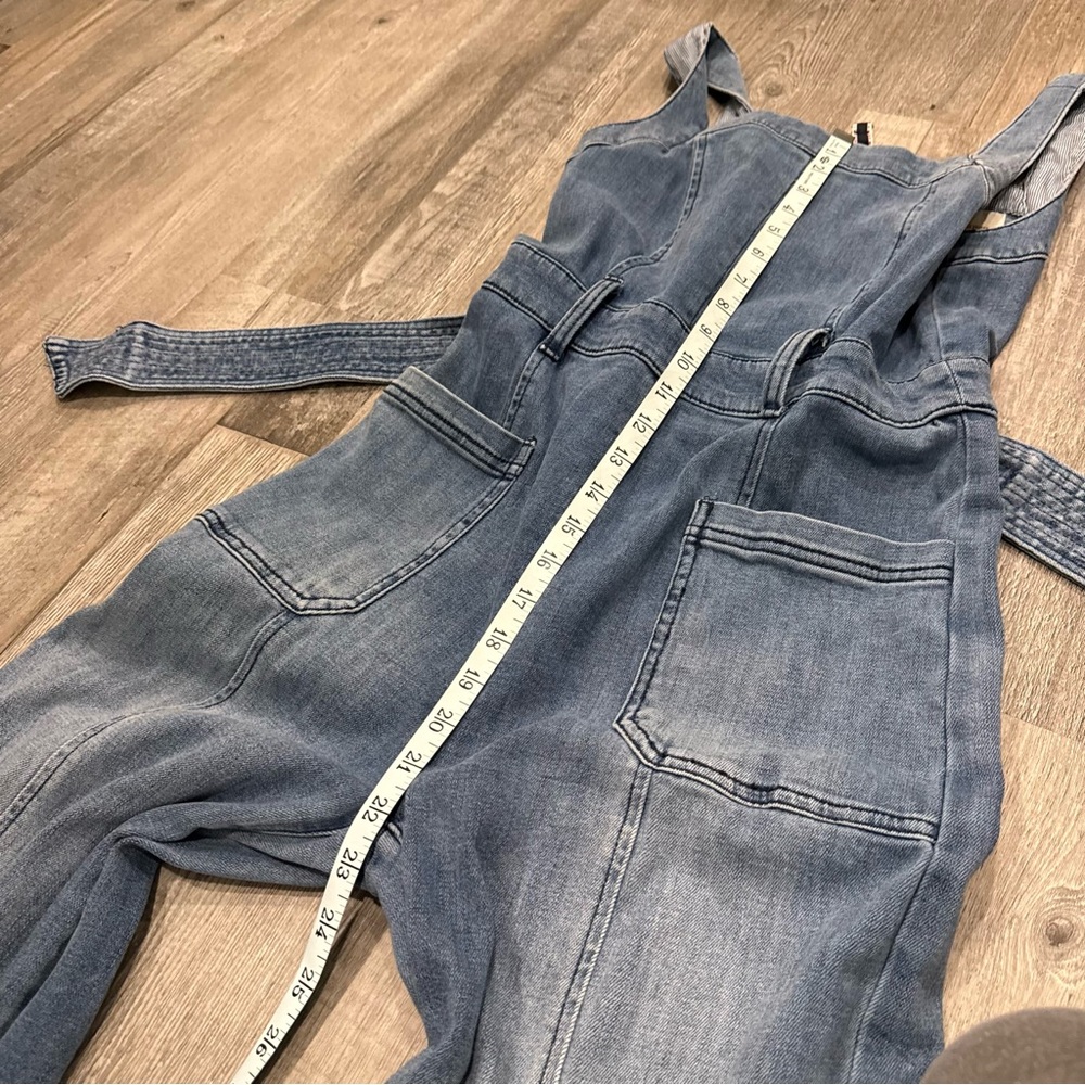 Anthropologie Pilcro and the Letterpress Jumpsuit Wide Leg Denim Jumpsuit - Picture 10 of 13